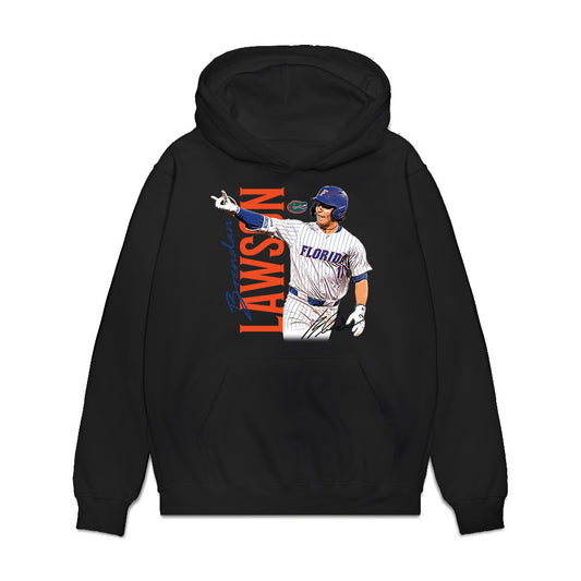 Florida - NCAA Baseball : Brendan Lawson - Collage Premium Hooded Sweatshirt-0