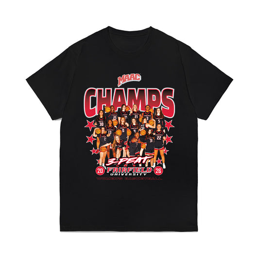Fairfield - NCAA Women's Basketball : - MAAC Conference Tournament Champions Comfort Colors T-Shirt-0