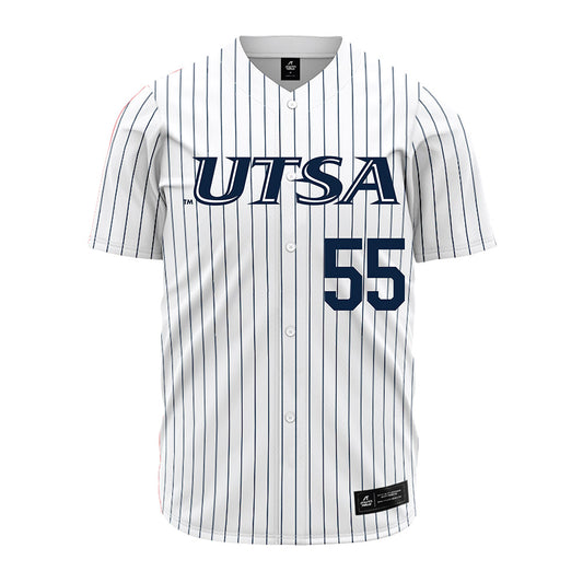 UTSA - NCAA Baseball : Broc Parmer - Pinstripe Jersey-0