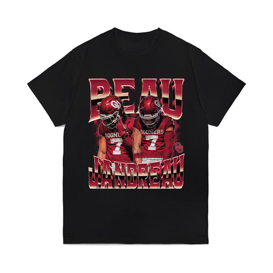 Oklahoma - NCAA Football : Beau Jandreau - Collage Comfort Colors T-Shirt-0