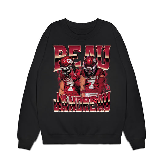 Oklahoma - NCAA Football : Beau Jandreau - Collage Premium Crewneck Sweatshirt-0