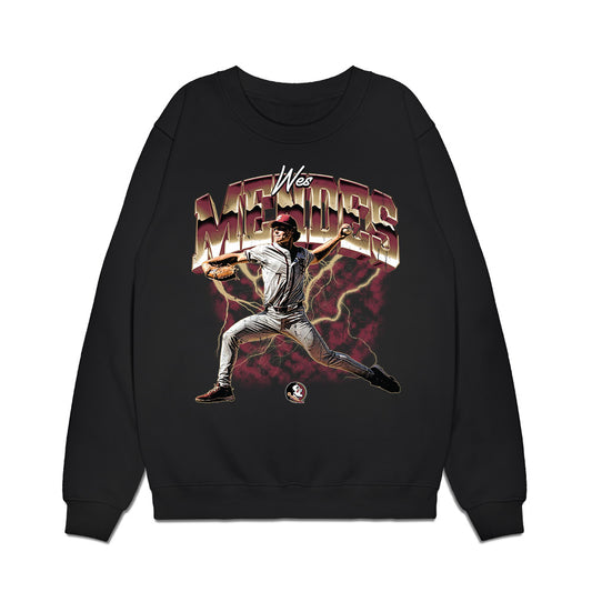 FSU - NCAA Baseball : Wes Mendes - Collage Premium Crewneck Sweatshirt-0