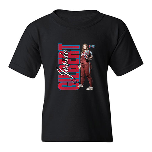 LMU - NCAA Softball : Jessie Gilbert - Collage Youth T-Shirt-0