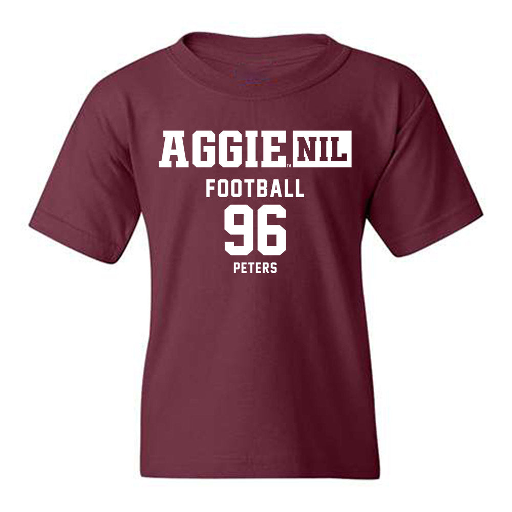 Texas A&M - NCAA Football : Waylon Peters - Aggies NIL Classic Shersey Youth T-Shirt-0