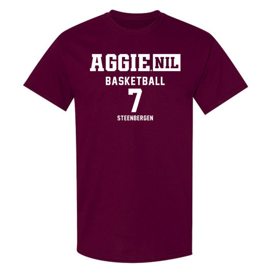 Texas A&M - NCAA Women's Basketball : Pien Steenbergen - Aggies NIL Classic Shersey T-Shirt-0