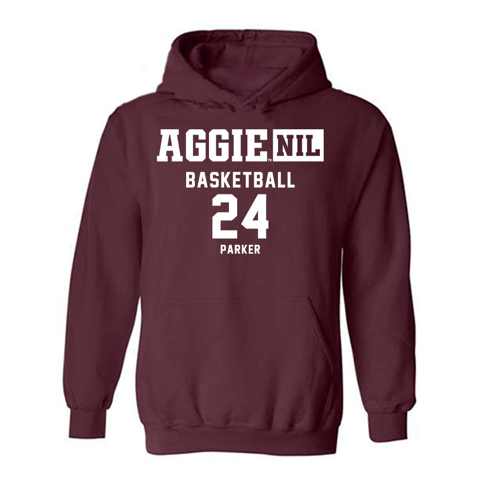Texas A&M - NCAA Women's Basketball : Emerald Parker - Aggies NIL Classic Shersey Hooded Sweatshirt-0