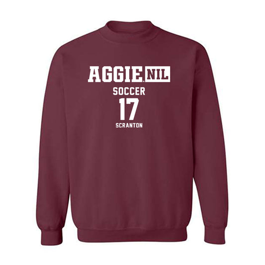 Texas A&M - NCAA Women's Soccer : Mia Scranton - Aggies NIL Classic Shersey Crewneck Sweatshirt-0