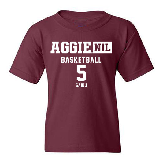 Texas A&M - NCAA Women's Basketball : Vanessa Saidu - Aggies NIL Classic Shersey Youth T-Shirt-0