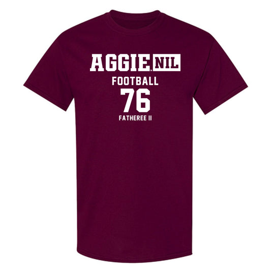Texas A&M - NCAA Football : Reuben Fatheree II - Aggies NIL Classic Shersey T-Shirt-0