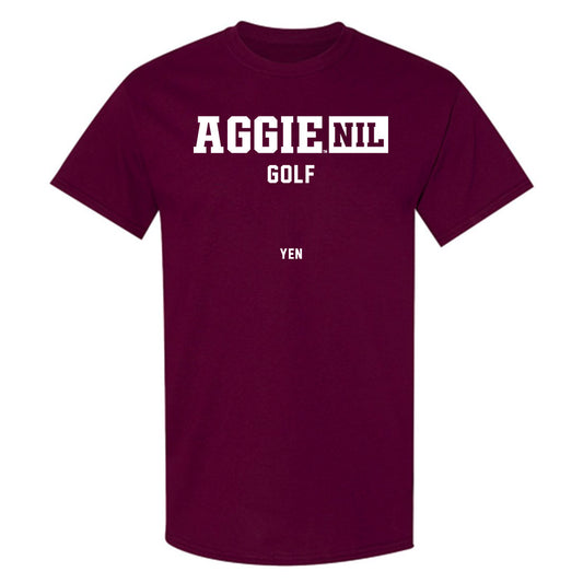 Texas A&M - NCAA Women's Golf : Natalie Yen - Aggies NIL Classic Shersey T-Shirt-0