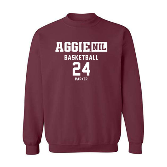 Texas A&M - NCAA Women's Basketball : Emerald Parker - Aggies NIL Classic Shersey Crewneck Sweatshirt-0