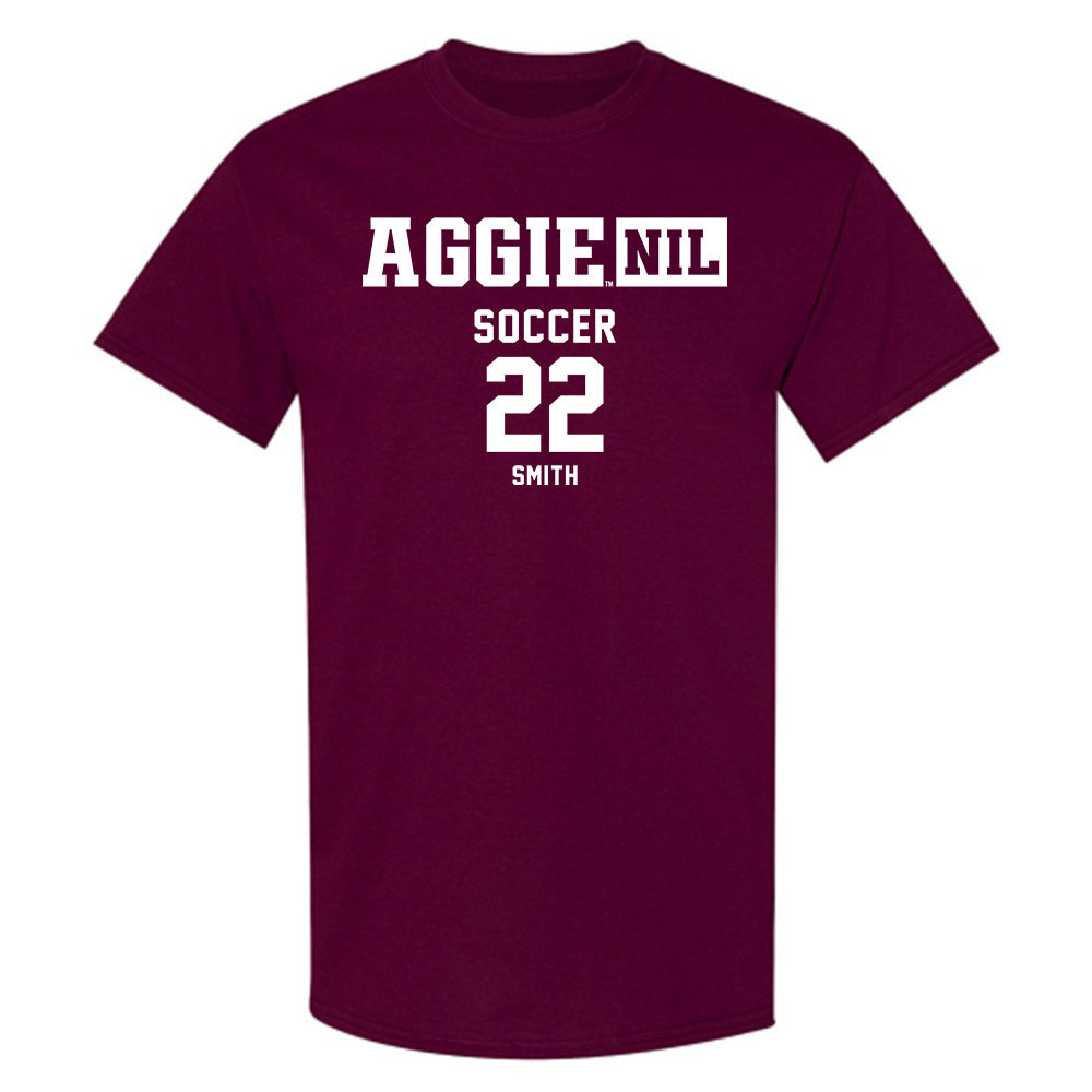 Texas A&M - NCAA Women's Soccer : Kieana Smith - Aggies NIL Classic Shersey T-Shirt-0