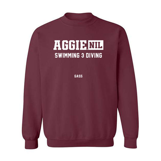Texas A&M - NCAA Women's Swimming & Diving : Claire Gass - Aggies NIL Classic Shersey Crewneck Sweatshirt-0