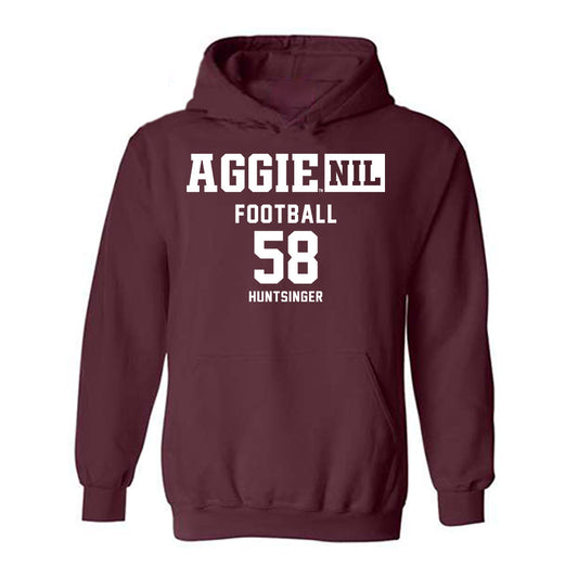 Texas A&M - NCAA Football : William Huntsinger - Aggies NIL Classic Shersey Hooded Sweatshirt-0