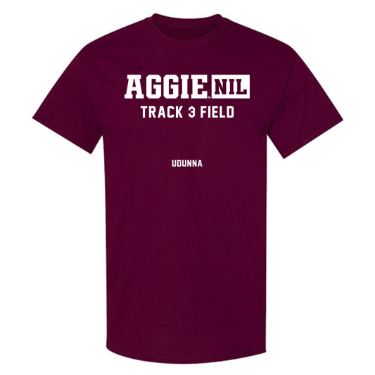Texas A&M - NCAA Men's Track & Field : Jedidiah Udunna - Aggies NIL Classic Shersey T-Shirt-0