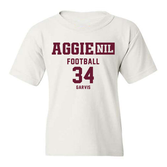 Texas A&M - NCAA Football : Kyle Garvis - Aggies NIL Classic Shersey Youth T-Shirt-0