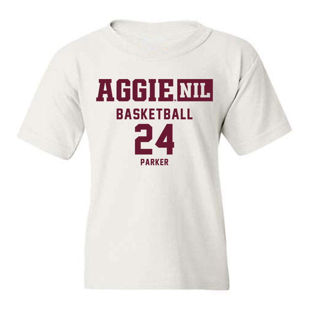 Texas A&M - NCAA Women's Basketball : Emerald Parker - Aggies NIL Classic Shersey Youth T-Shirt-0