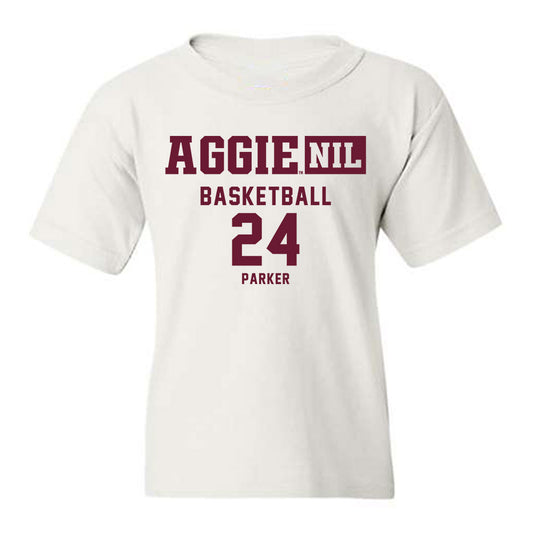 Texas A&M - NCAA Women's Basketball : Emerald Parker - Aggies NIL Classic Shersey Youth T-Shirt-0