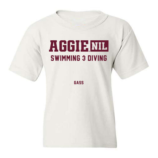Texas A&M - NCAA Women's Swimming & Diving : Claire Gass - Aggies NIL Classic Shersey Youth T-Shirt-0