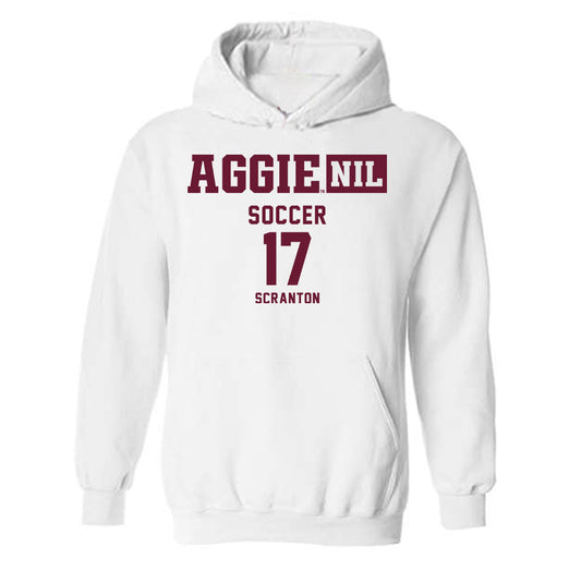 Texas A&M - NCAA Women's Soccer : Mia Scranton - Aggies NIL Classic Shersey Hooded Sweatshirt-0