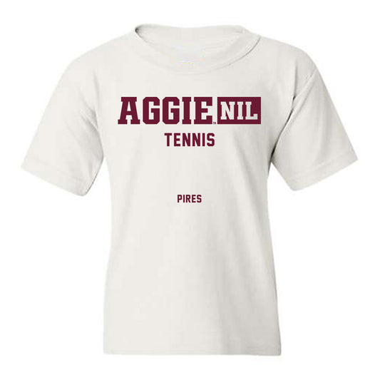 Texas A&M - NCAA Men's Tennis : Tiago Pires - Aggies NIL Classic Shersey Youth T-Shirt-0