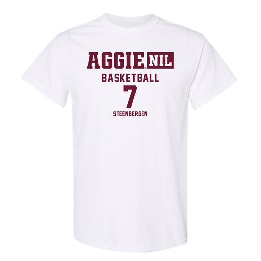 Texas A&M - NCAA Women's Basketball : Pien Steenbergen - Aggies NIL Classic Shersey T-Shirt-0