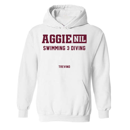 Texas A&M - NCAA Men's Swimming & Diving : Emilio Trevino - Aggies NIL Classic Shersey Hooded Sweatshirt-0