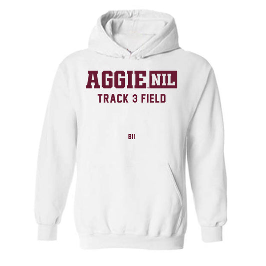 Texas A&M - NCAA Women's Track & Field : Winny Bii - Aggies NIL Classic Shersey Hooded Sweatshirt-0