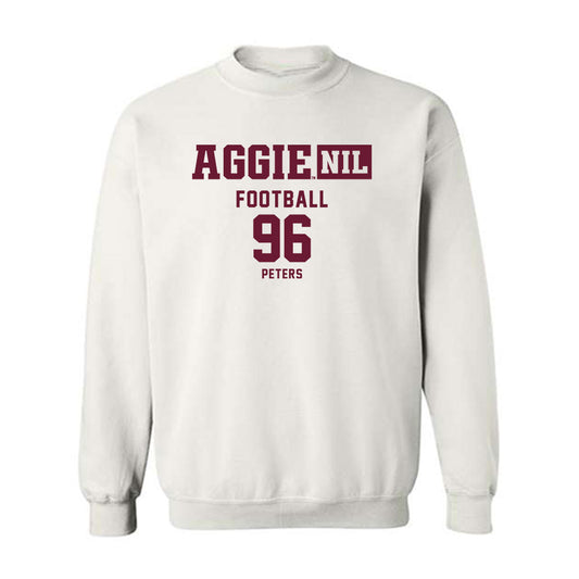 Texas A&M - NCAA Football : Waylon Peters - Aggies NIL Classic Shersey Crewneck Sweatshirt-0