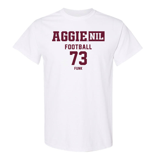 Texas A&M - NCAA Football : Ashton Funk - Aggies NIL Classic Shersey T-Shirt-0