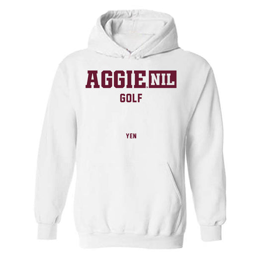 Texas A&M - NCAA Women's Golf : Natalie Yen - Aggies NIL Classic Shersey Hooded Sweatshirt-0