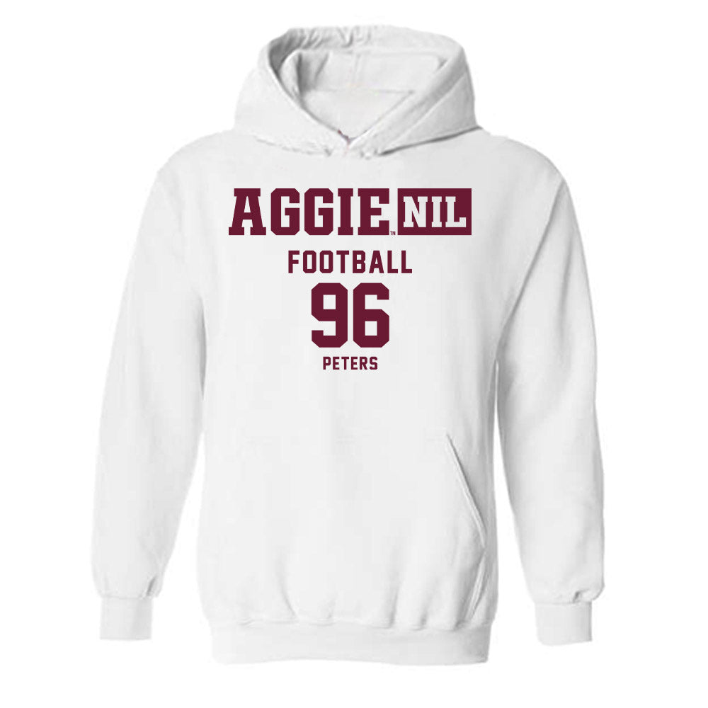 Texas A&M - NCAA Football : Waylon Peters - Aggies NIL Classic Shersey Hooded Sweatshirt-0