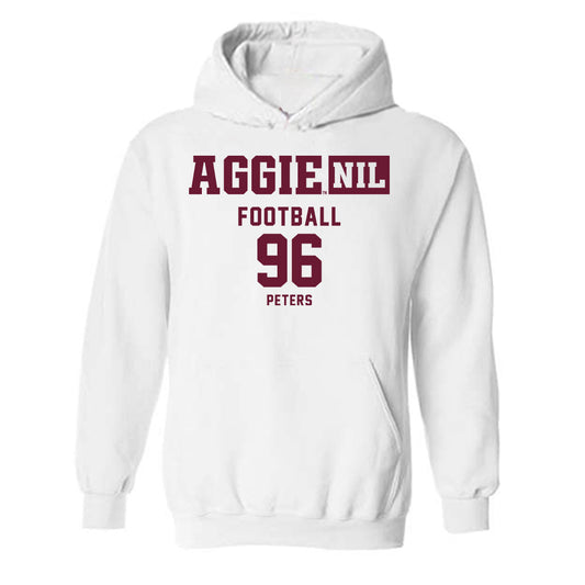 Texas A&M - NCAA Football : Waylon Peters - Aggies NIL Classic Shersey Hooded Sweatshirt-0