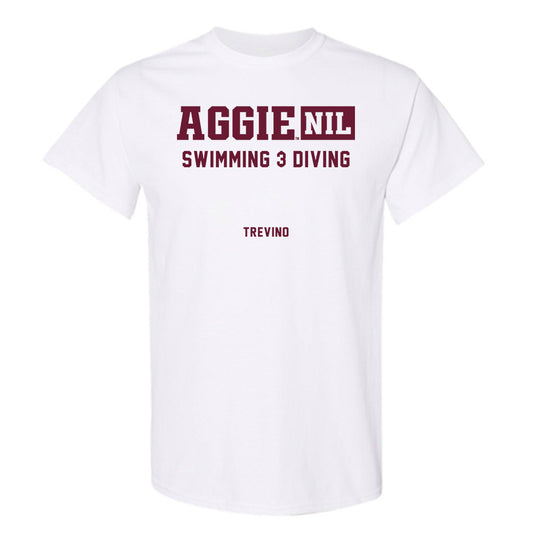 Texas A&M - NCAA Men's Swimming & Diving : Emilio Trevino - Aggies NIL Classic Shersey T-Shirt-0