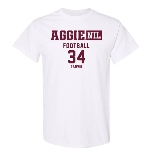 Texas A&M - NCAA Football : Kyle Garvis - Aggies NIL Classic Shersey T-Shirt-0