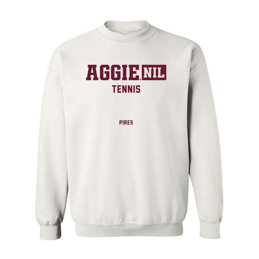 Texas A&M - NCAA Men's Tennis : Tiago Pires - Aggies NIL Classic Shersey Crewneck Sweatshirt-0