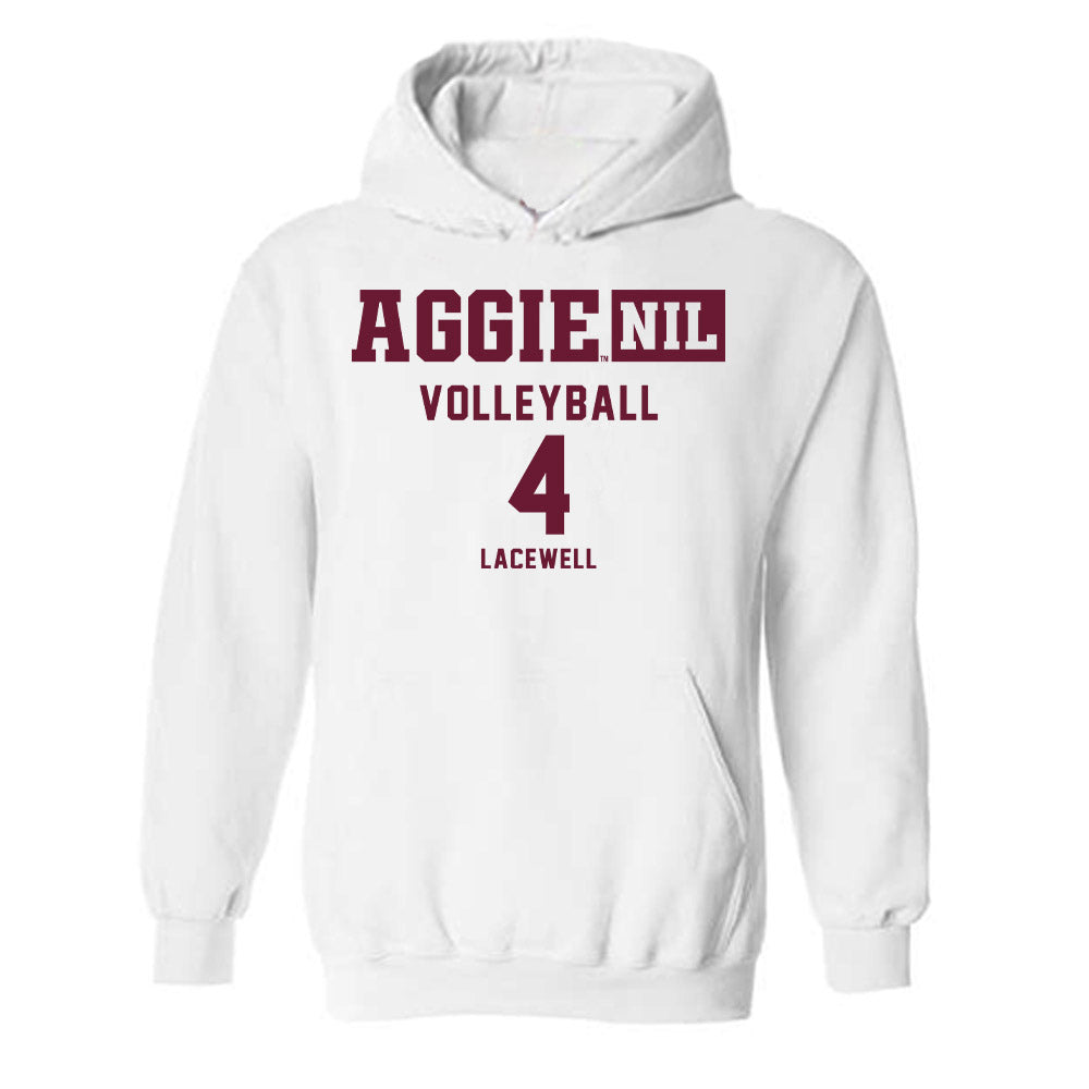 Texas A&M - NCAA Women's Volleyball : Brooke Lacewell - Aggies NIL Classic Shersey Hooded Sweatshirt-0