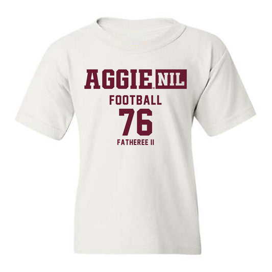 Texas A&M - NCAA Football : Reuben Fatheree II - Aggies NIL Classic Shersey Youth T-Shirt-0