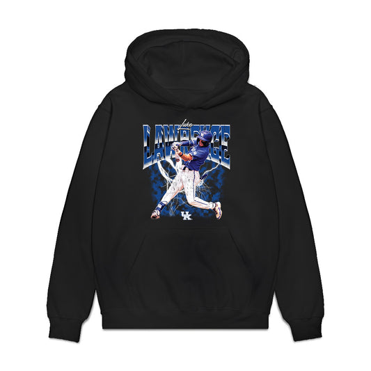 Kentucky - NCAA Baseball : Luke Lawrence - Collage Premium Hooded Sweatshirt-0