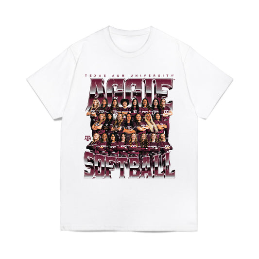 Texas A&M - NCAA Softball : Team Collage Comfort Colors T-Shirt-0