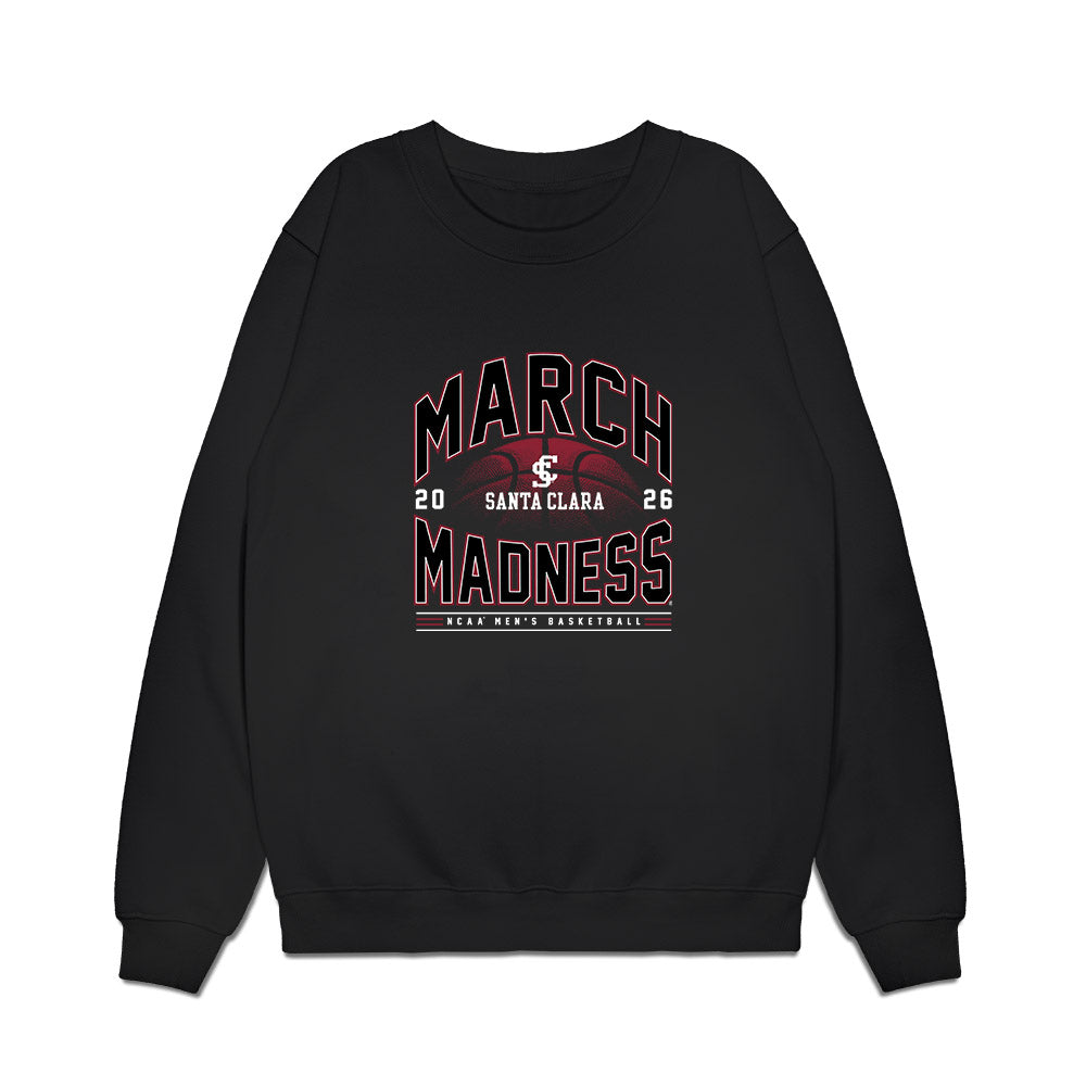 SCU - NCAA Men's Basketball : Malachi Douyon - NCAA® March Madness® 2026 Premium Crewneck Sweatshirt-0
