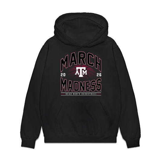 Texas A&M - NCAA Men's Basketball : Rashaun Agee - NCAA® March Madness® 2026 Premium Hooded Sweatshirt-0