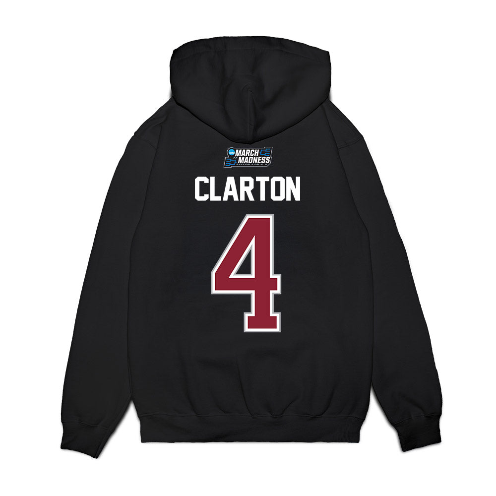Troy - NCAA Men's Basketball : Emmanuel Clarton - NCAA® March Madness® 2026 Premium Hooded Sweatshirt-1