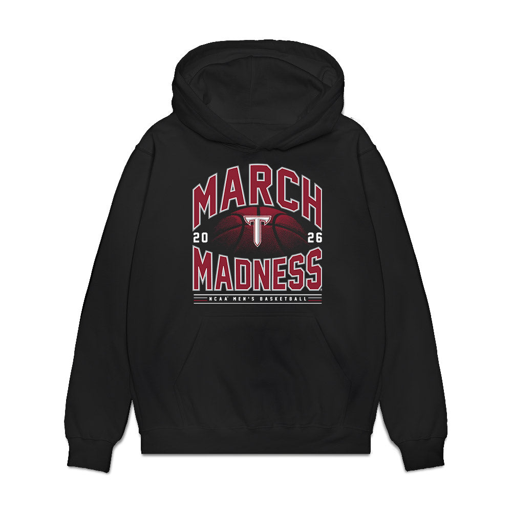 Troy - NCAA Men's Basketball : Javier Gilgeous-Glasgow - NCAA® March Madness® 2026 Premium Hooded Sweatshirt-0