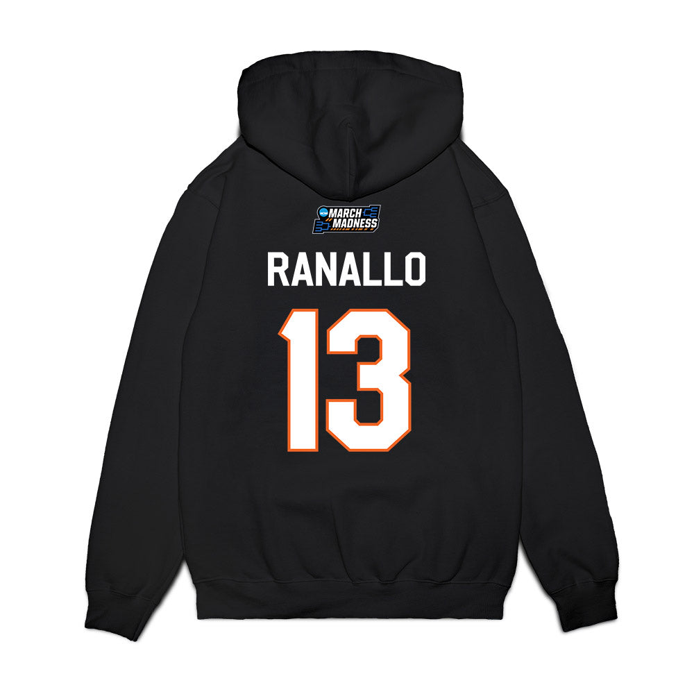 Clemson - NCAA Women's Basketball : Bella Ranallo - NCAA® March Madness® 2026 Premium Hooded Sweatshirt-1