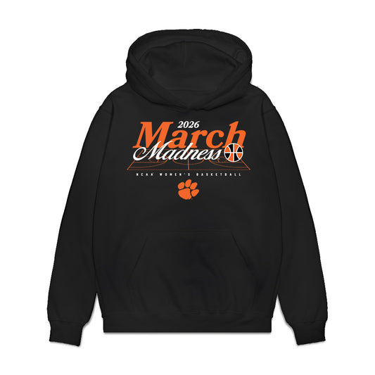 Clemson - NCAA Women's Basketball : Loyal McQueen - NCAA® March Madness® 2026 Premium Hooded Sweatshirt-0