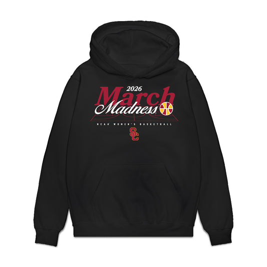 USC - NCAA Women's Basketball : Laura Williams - NCAA® March Madness® 2026 Premium Hooded Sweatshirt-0