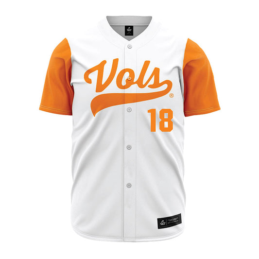 Tennessee - NCAA Baseball : Landon Mack - White Jersey-0