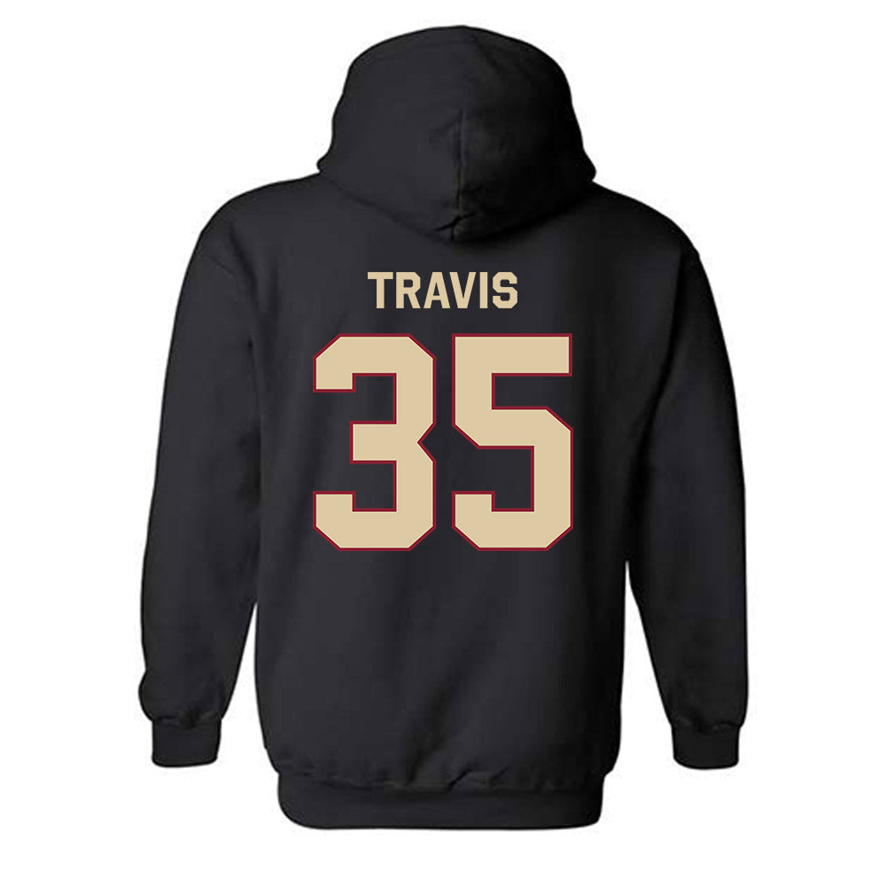 Boston College - NCAA Skiing : Gunnar Travis - Classic Shersey Hooded Sweatshirt-1