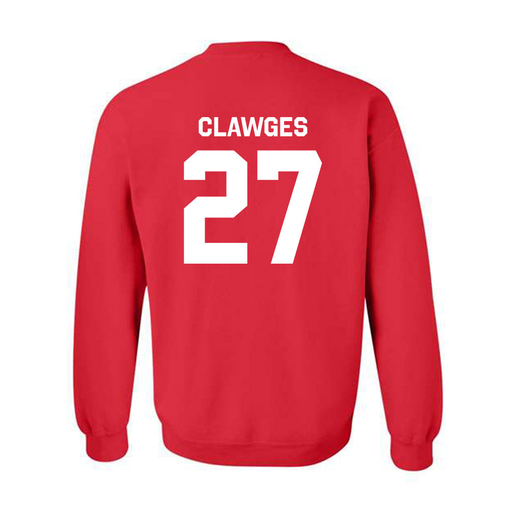 Rutgers - NCAA Football : Sage Clawges - Classic Shersey Crewneck Sweatshirt-1